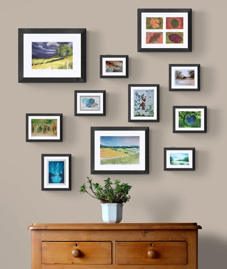 Aquarelles par Anne de Latour in situ